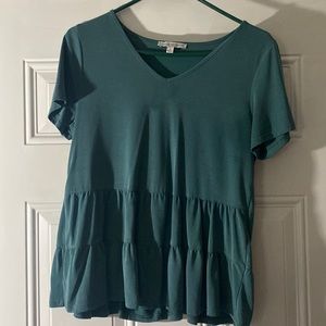 green blouse, very light and super soft fits perfectly to size and super cute
